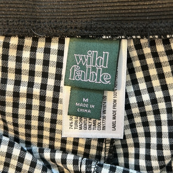 Wild Fable black and white gingham pants - Picture 4 of 7